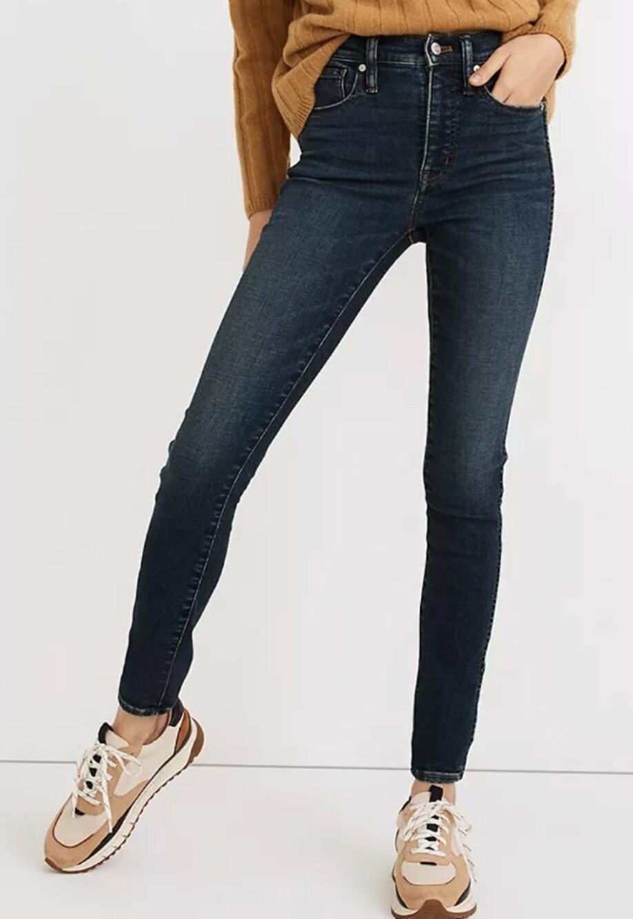 NEW MADEWELL 10" HIGH RISE SKINNY JEANS MARENGO WASH SIZE 27 NC314
